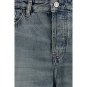 Blue Cotton Relaxed Fit Jeans