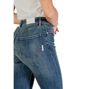 Blue Cotton Skinny Jeans