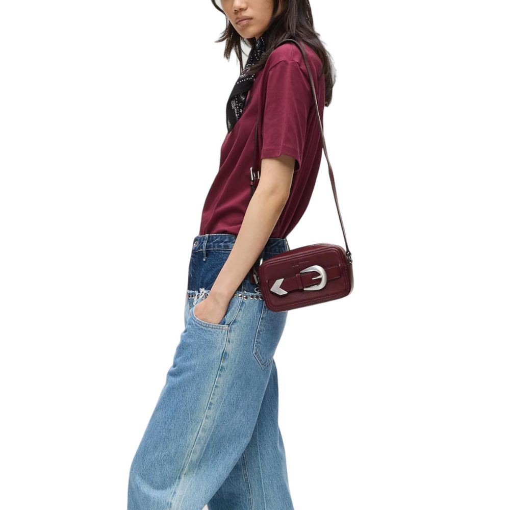 Bordeaux Polyethylene Handbag