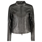 Black Polyester Women Jacket