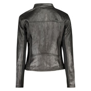 Black Polyester Women Jacket