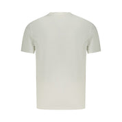 White Cotton Men T-Shirt