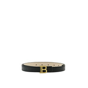 Black Leather Regular Belt