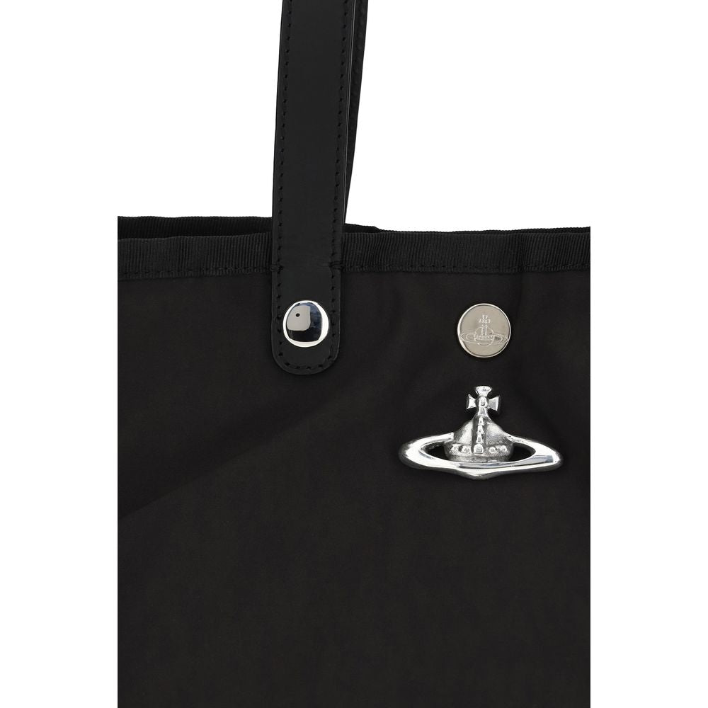 Black Polyester Shoulder Bag