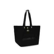 Black Polyester Shoulder Bag