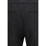 Black Fleece Wool Casual Pants