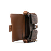 Brown Canvas Shoulder Bag