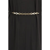 Black Acetate Casual Dress