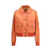 Multicolor Calf Leather Bos Taurus Bomber