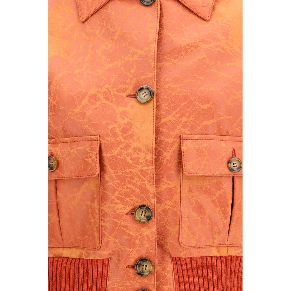 Multicolor Calf Leather Bos Taurus Bomber