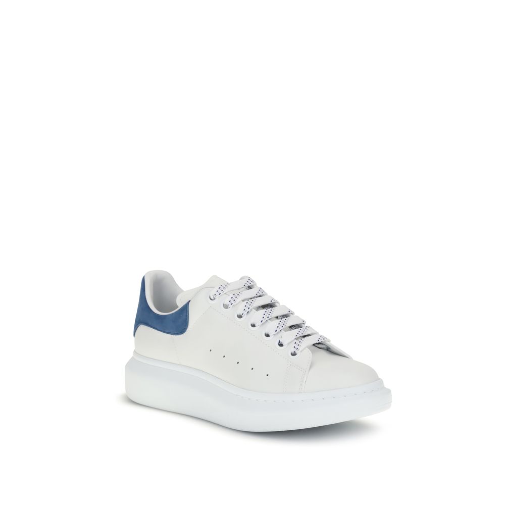 White Calf Leather Bos Taurus Platform Sneakers