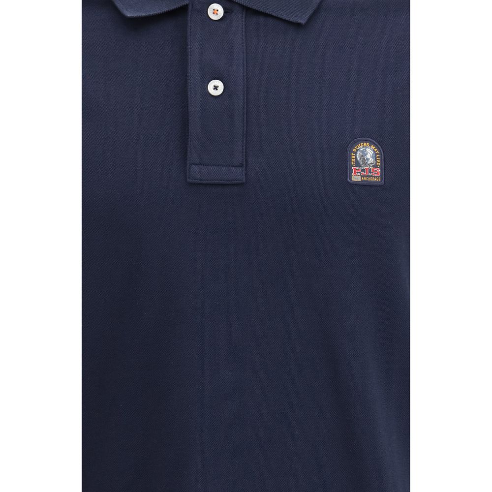 Blue Cotton Polo Shirt