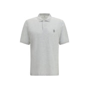 Gray Cotton Polo Shirt