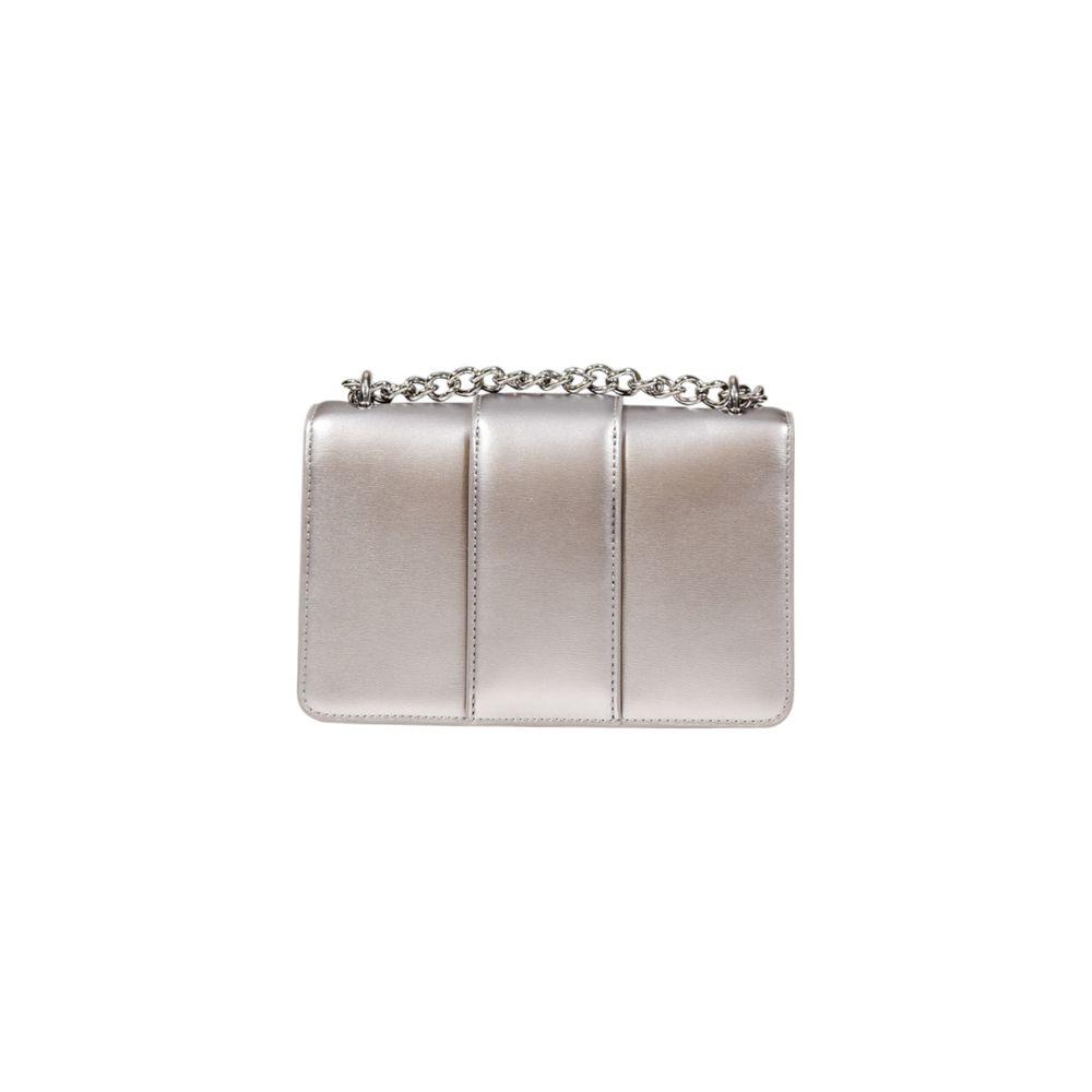 Gray Polyester Handbag