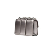 Gray Polyester Handbag