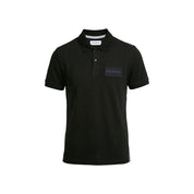 Black Cotton Polo Shirt