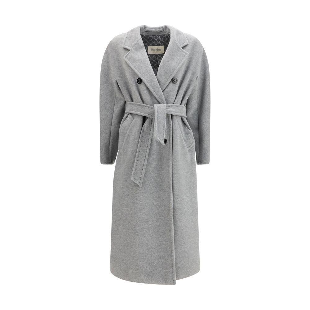Gray Fleece Wool Coat