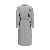 Gray Fleece Wool Coat
