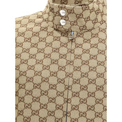 Beige Cotton Shell Jacket