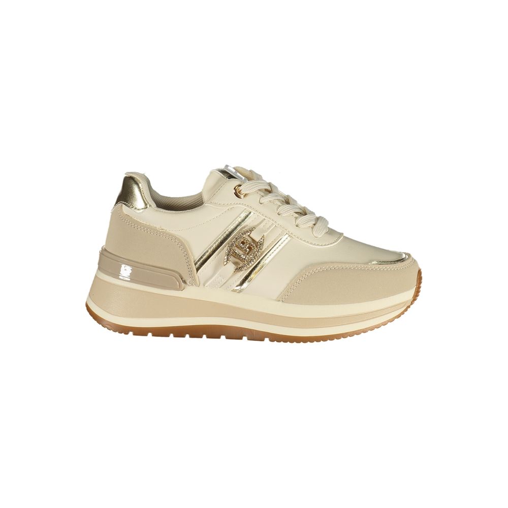 Beige Polyurethane Women Sneaker