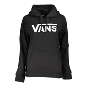 Black Cotton Women Hoodie