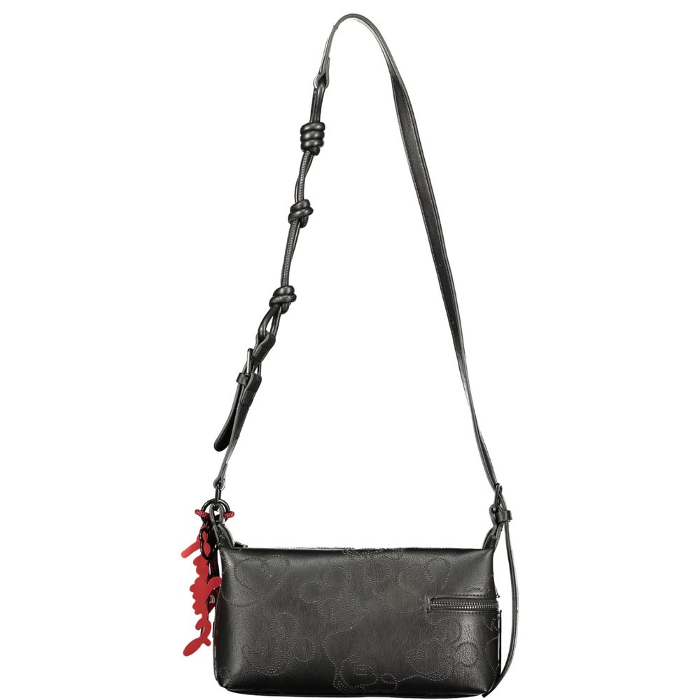 Black Polyurethane Women's Handbag