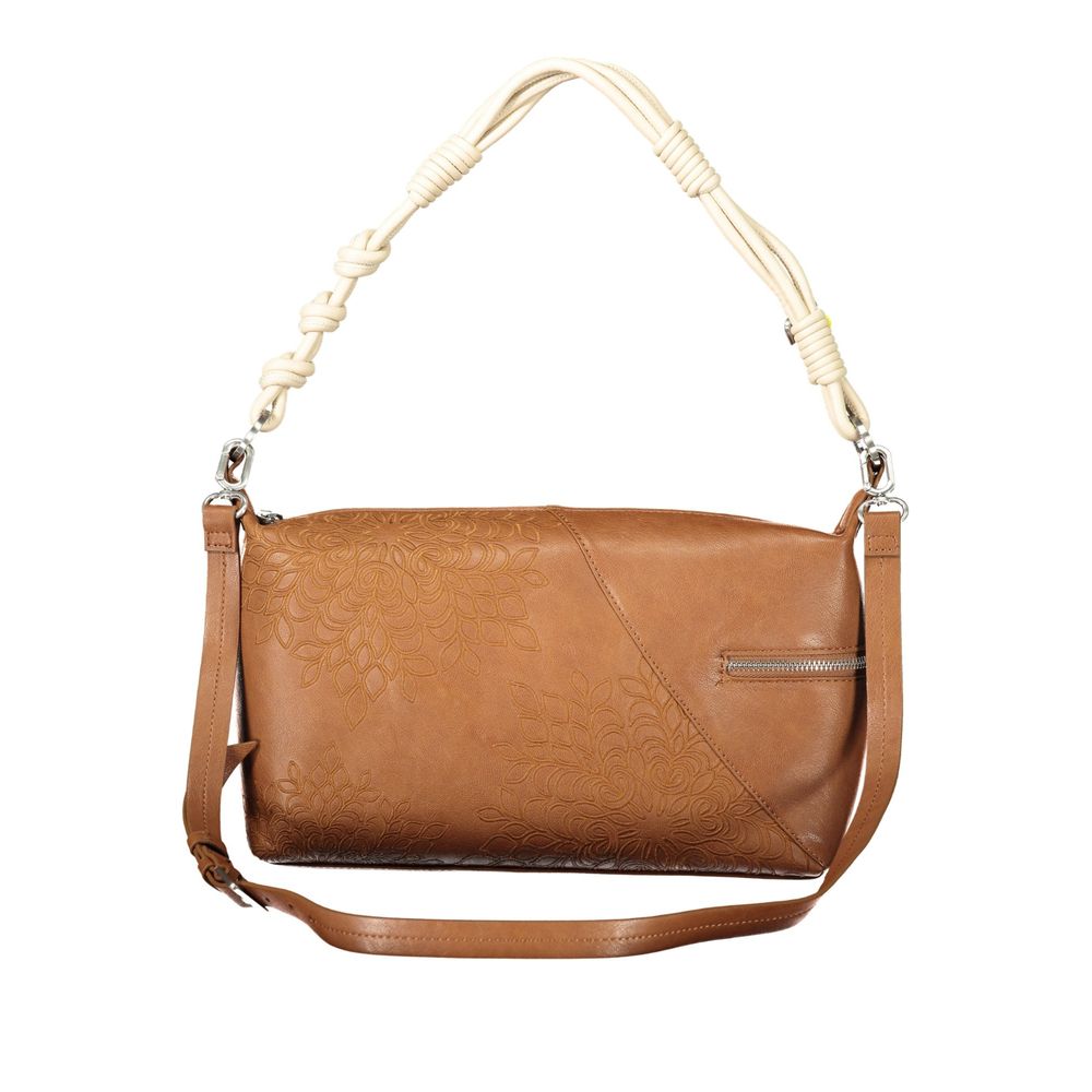 Marrone Polyurethane Women's Shoulder Bag