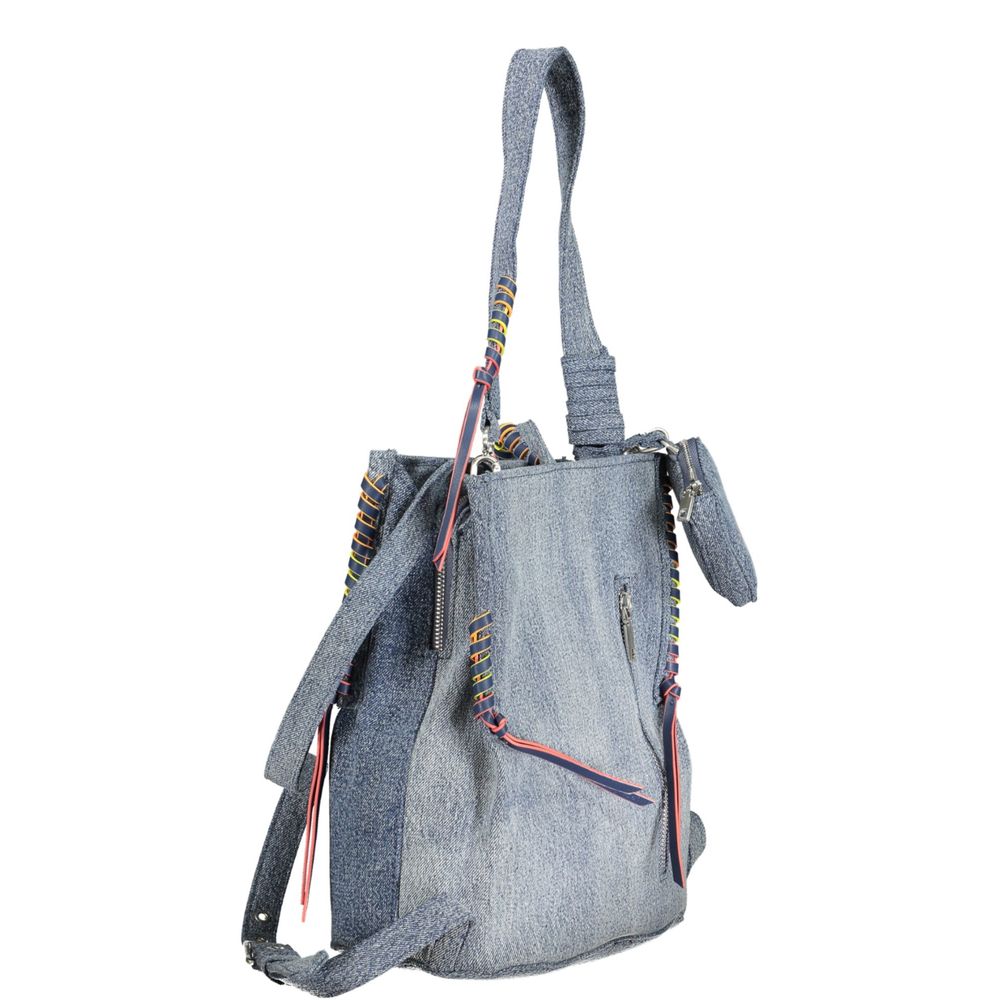 Azzurro Cotton Women Backpack