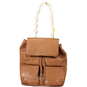 Brown Polyethylene Backpack