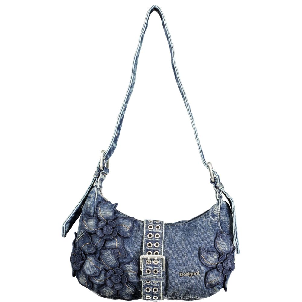 Blue Cotton Handbag