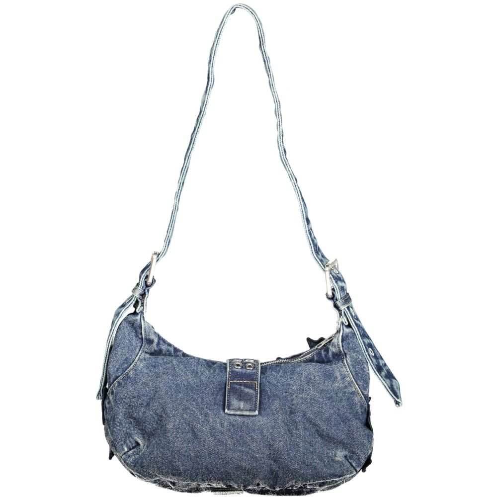 Blue Cotton Handbag