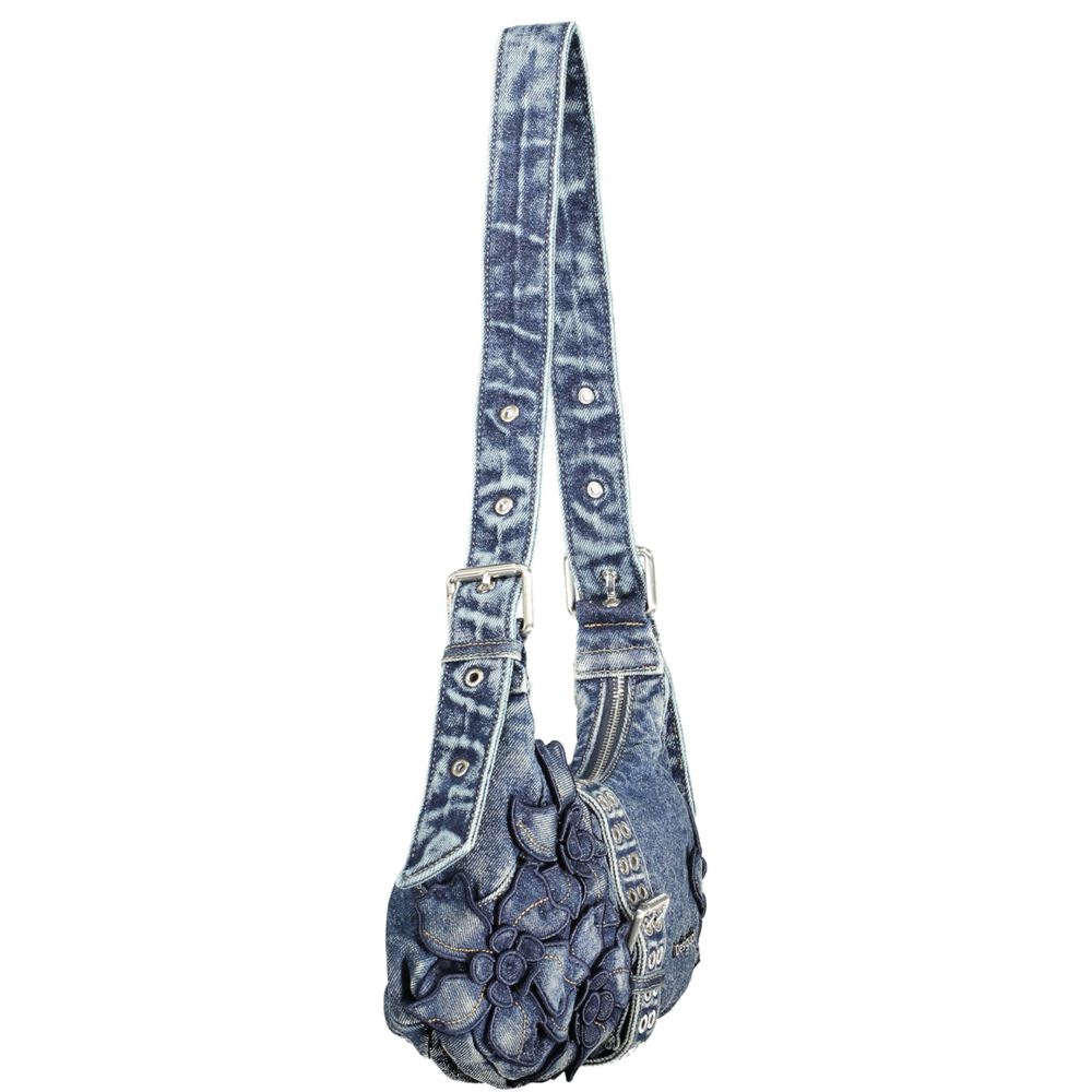 Blue Cotton Handbag