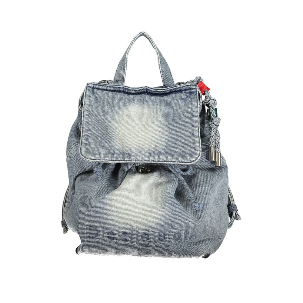 Blue Cotton Backpack