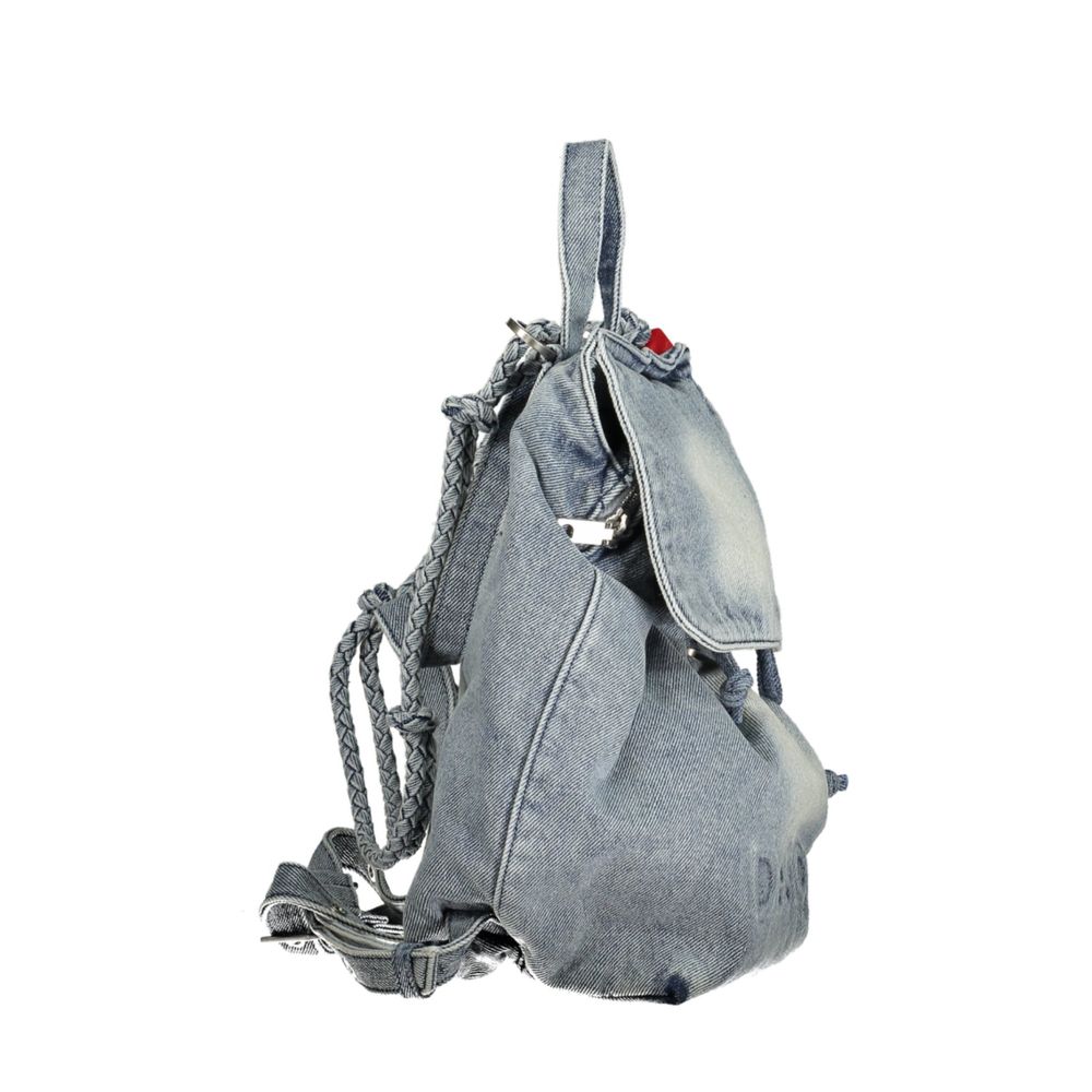 Blue Cotton Backpack