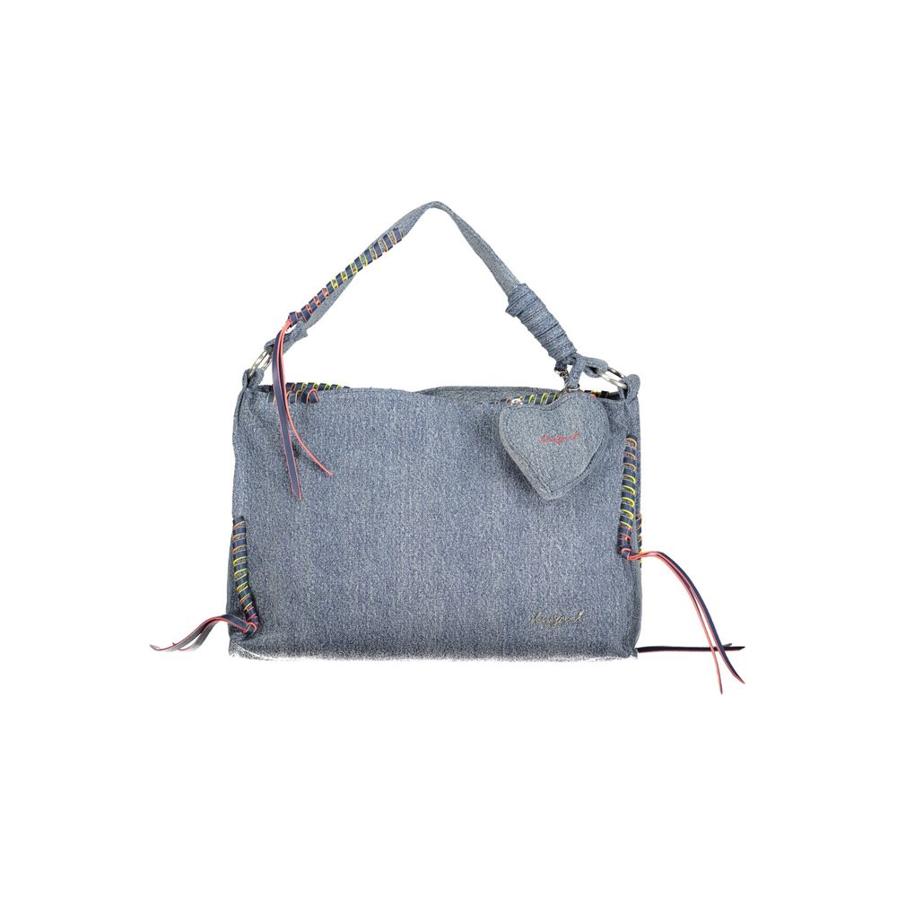 Blue Cotton Handbag