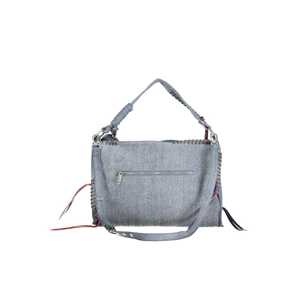Blue Cotton Handbag