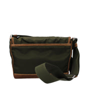 Green Fabric Crossbody Bag