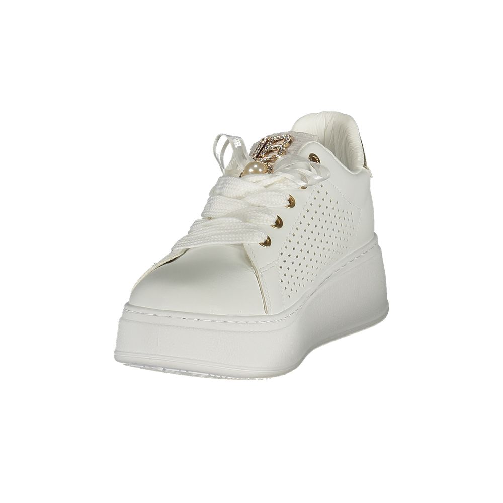 Bianco Polyurethane Women Sneaker