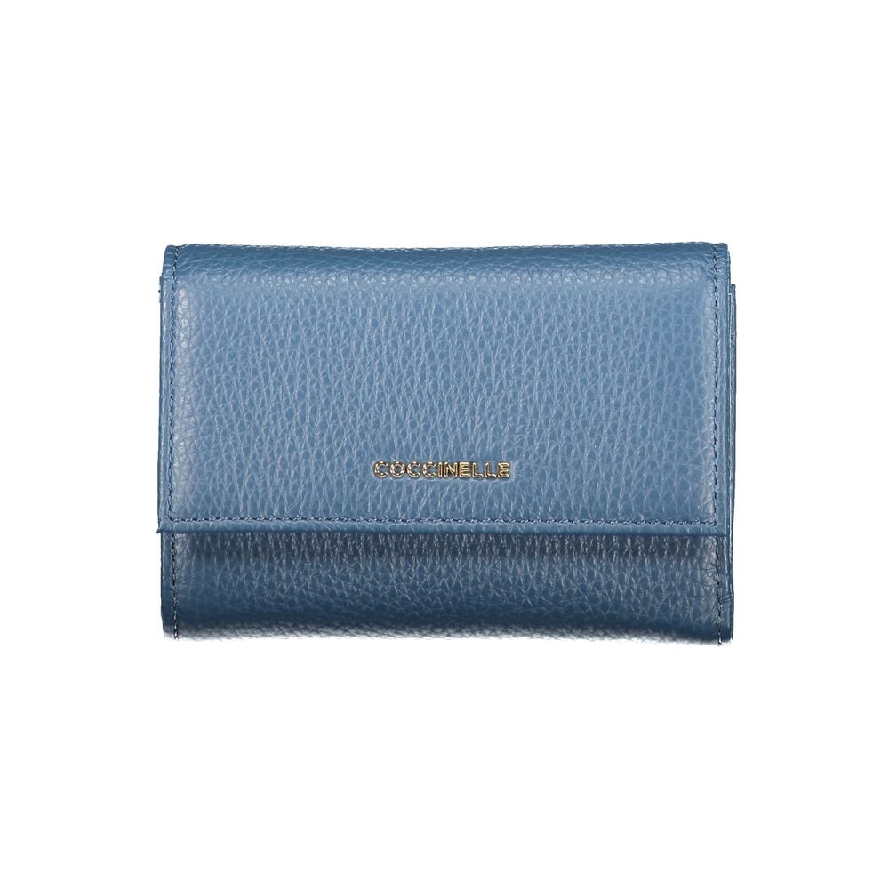 Blu Leather Woman Wallet