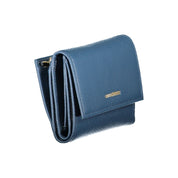 Blu Leather Woman Wallet