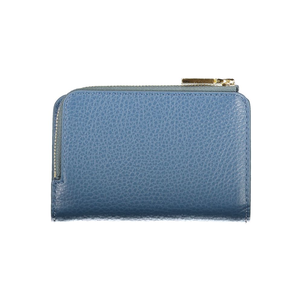 Blue Leather Women Wallet