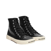 Black Calfskin High Top Sneakers