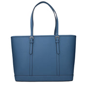 Blue Leather Shoulder Bag