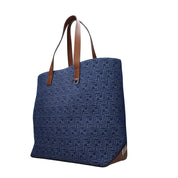 Blue Fabric Shoulder Bag
