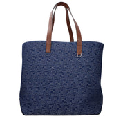 Blue Fabric Shoulder Bag