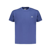Blue Cotton Men T-Shirt