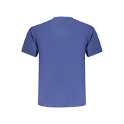 Blue Cotton Men T-Shirt