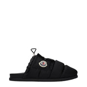 Black Fabric Slippers