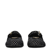 Black Leather Ballet Flats