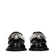 Black Leather Slip-On Loafers